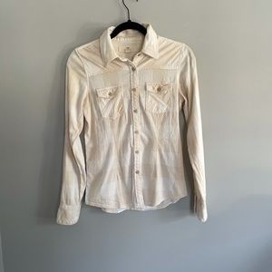 Women’s Cream Flannel | Size Medium | Thread & Supply